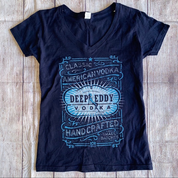 tulex Tops - Small Tshirt Deep Eddy Vodka EUC